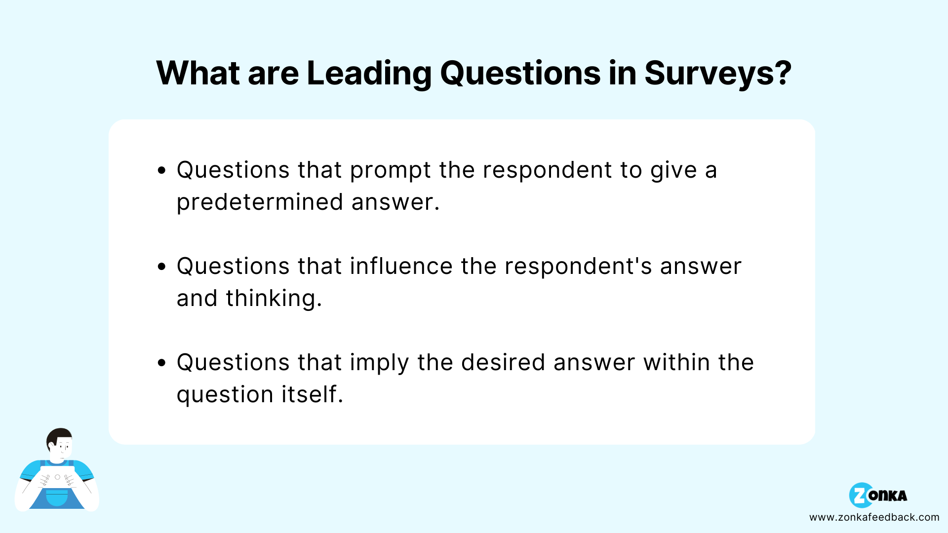 Leading Questions in Surveys Definition, Types, Examples, and How to